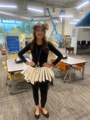 mrs. boone in book fairy costume